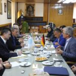 دیدار مسئولان سه موسسه دانشگاهی آلمان با رییس دانشگاه تهران